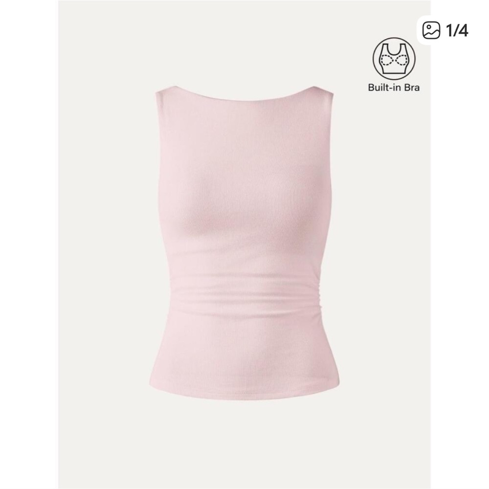 OGL Pink Tank Top with Built-in Bra